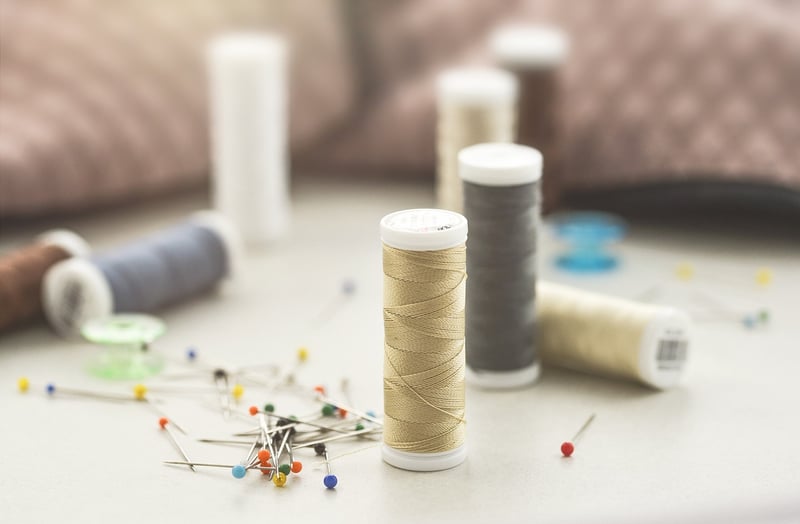 Colorful Buttons Sewing Needle